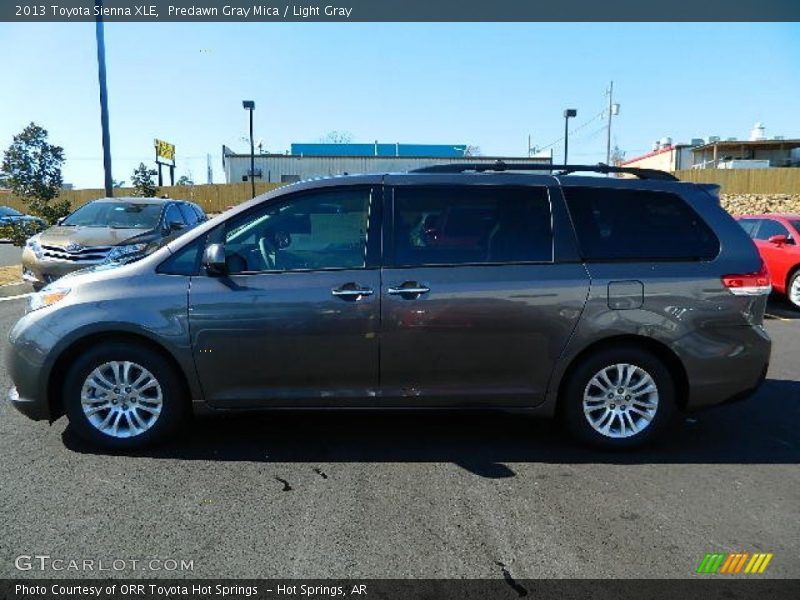 Predawn Gray Mica / Light Gray 2013 Toyota Sienna XLE