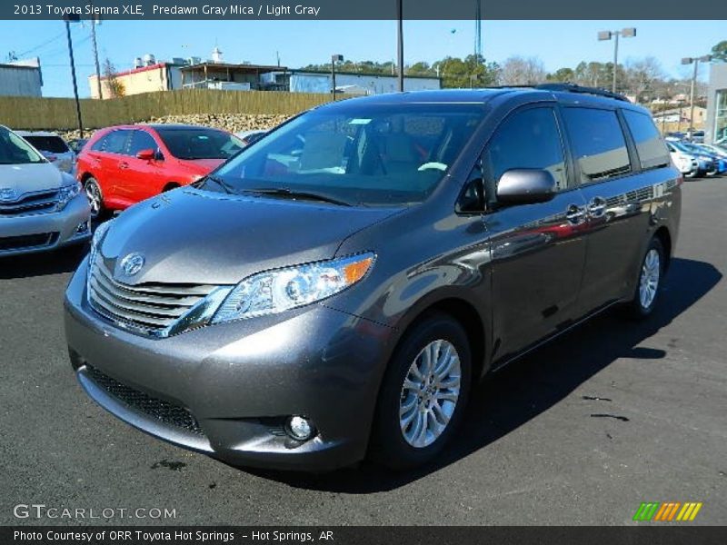 Predawn Gray Mica / Light Gray 2013 Toyota Sienna XLE