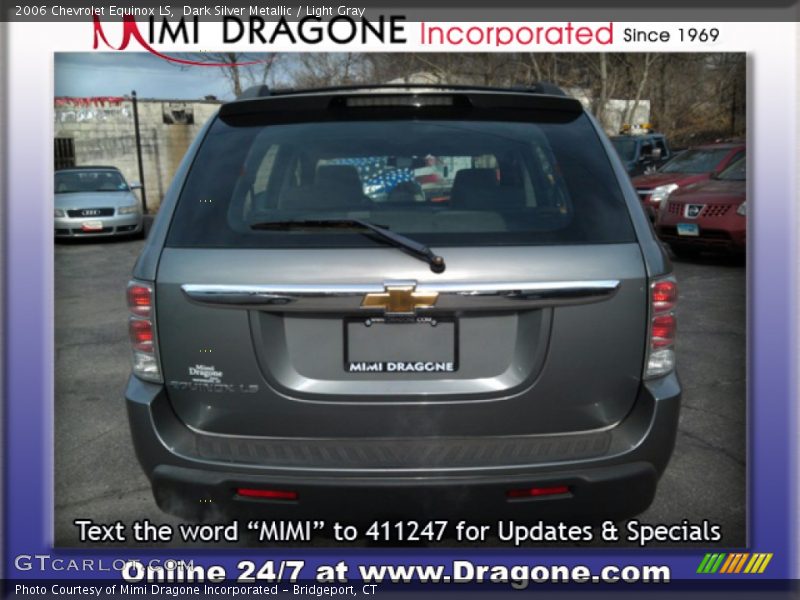 Dark Silver Metallic / Light Gray 2006 Chevrolet Equinox LS