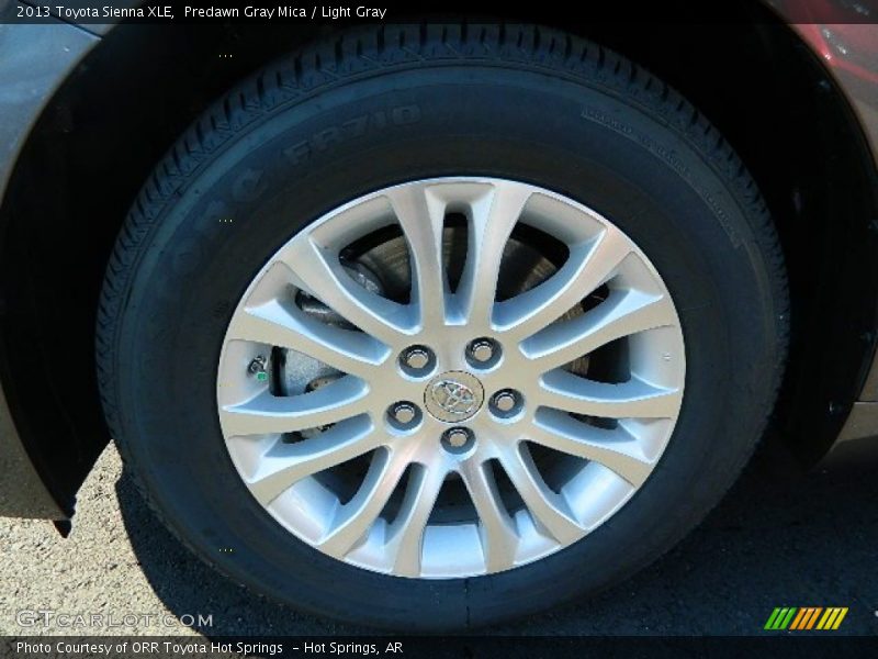 Predawn Gray Mica / Light Gray 2013 Toyota Sienna XLE