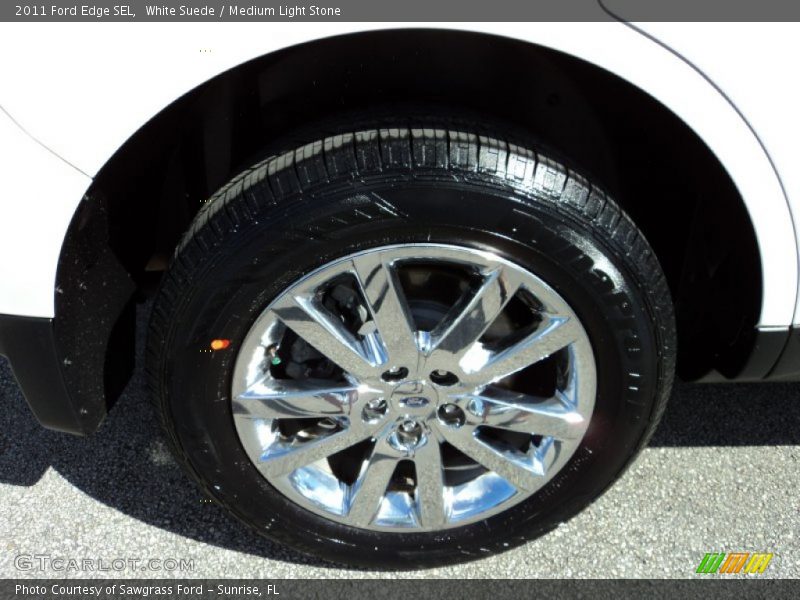 White Suede / Medium Light Stone 2011 Ford Edge SEL