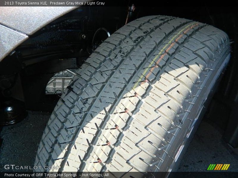 Predawn Gray Mica / Light Gray 2013 Toyota Sienna XLE