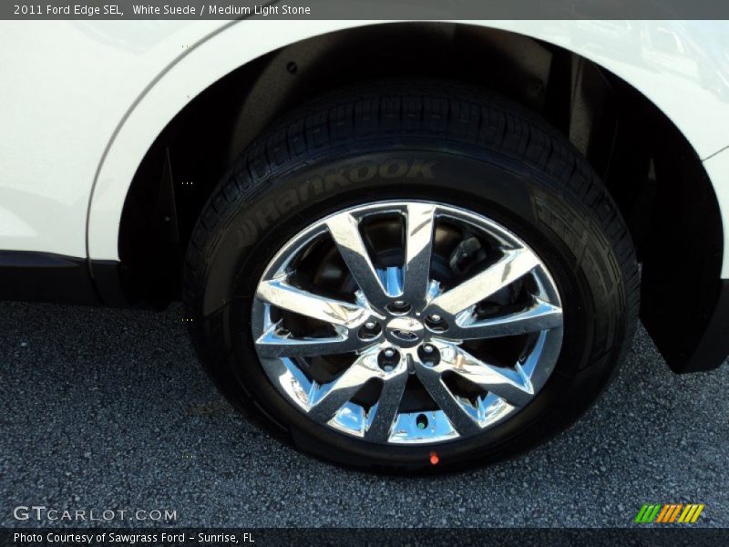 White Suede / Medium Light Stone 2011 Ford Edge SEL