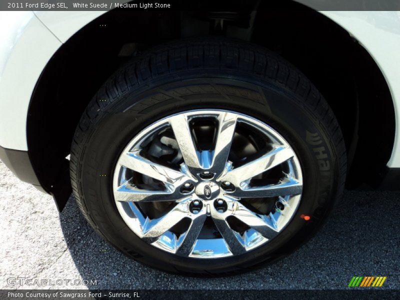 White Suede / Medium Light Stone 2011 Ford Edge SEL