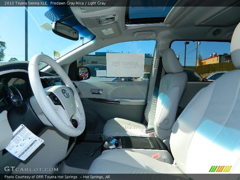 Predawn Gray Mica / Light Gray 2013 Toyota Sienna XLE