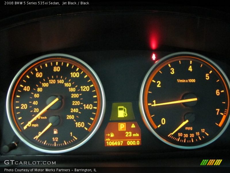 Jet Black / Black 2008 BMW 5 Series 535xi Sedan