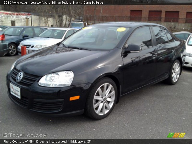 Black / Cornsilk Beige 2010 Volkswagen Jetta Wolfsburg Edition Sedan