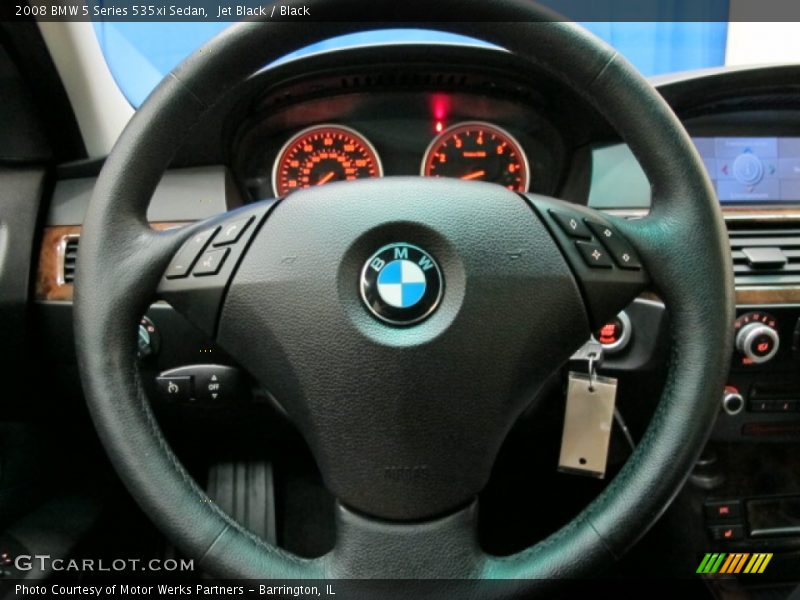 Jet Black / Black 2008 BMW 5 Series 535xi Sedan
