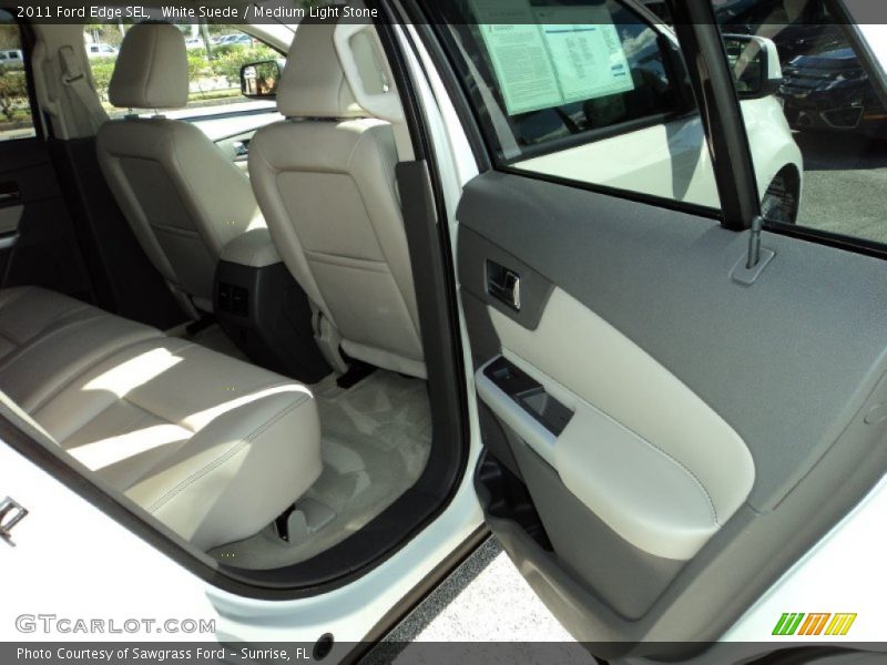 White Suede / Medium Light Stone 2011 Ford Edge SEL