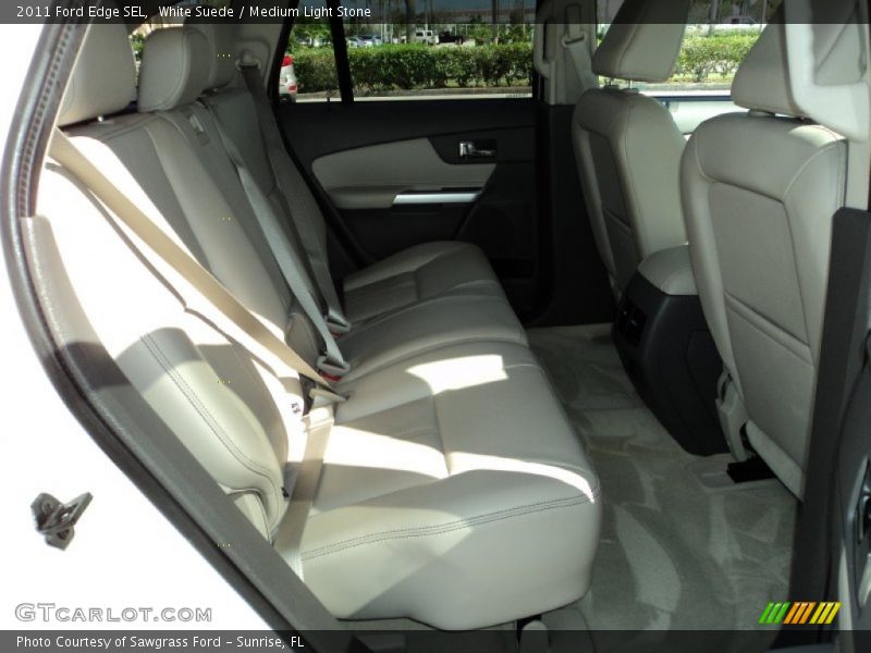 White Suede / Medium Light Stone 2011 Ford Edge SEL