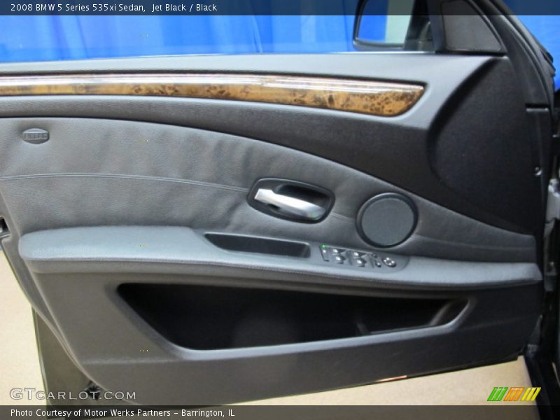 Jet Black / Black 2008 BMW 5 Series 535xi Sedan