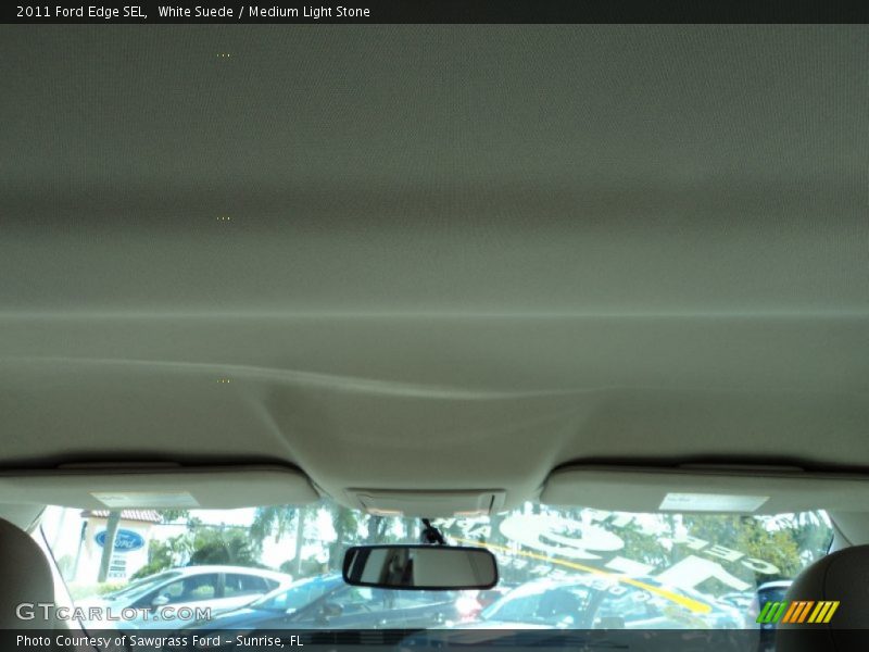 White Suede / Medium Light Stone 2011 Ford Edge SEL