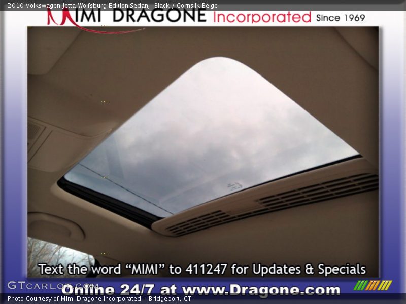 Black / Cornsilk Beige 2010 Volkswagen Jetta Wolfsburg Edition Sedan