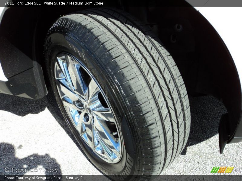 White Suede / Medium Light Stone 2011 Ford Edge SEL