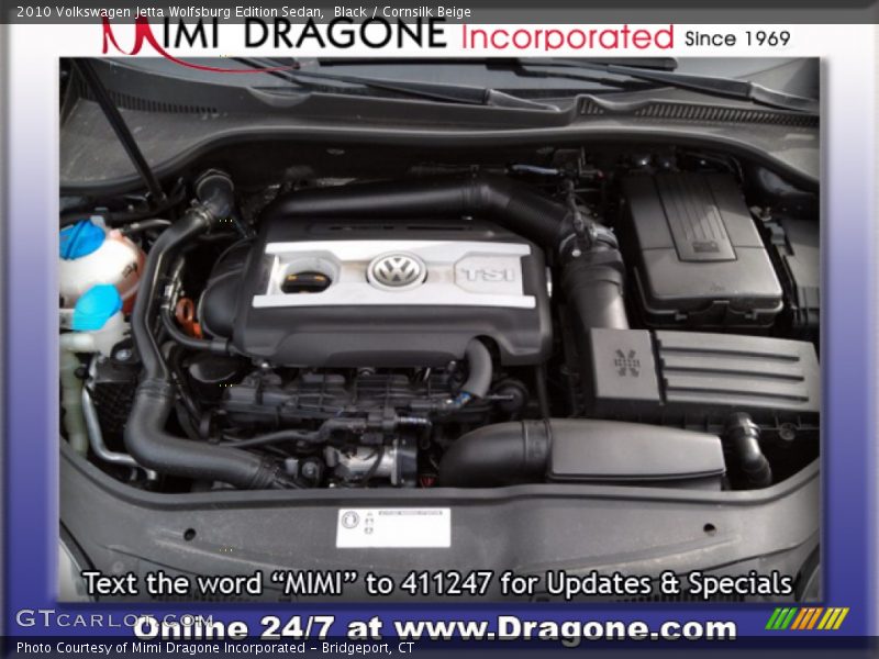 Black / Cornsilk Beige 2010 Volkswagen Jetta Wolfsburg Edition Sedan