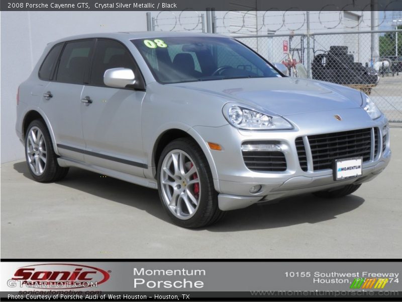 Crystal Silver Metallic / Black 2008 Porsche Cayenne GTS
