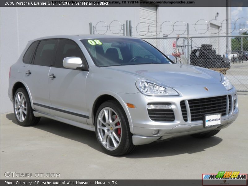 Crystal Silver Metallic / Black 2008 Porsche Cayenne GTS