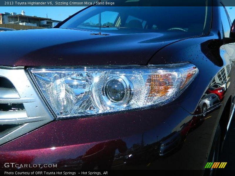Sizzling Crimson Mica / Sand Beige 2013 Toyota Highlander V6