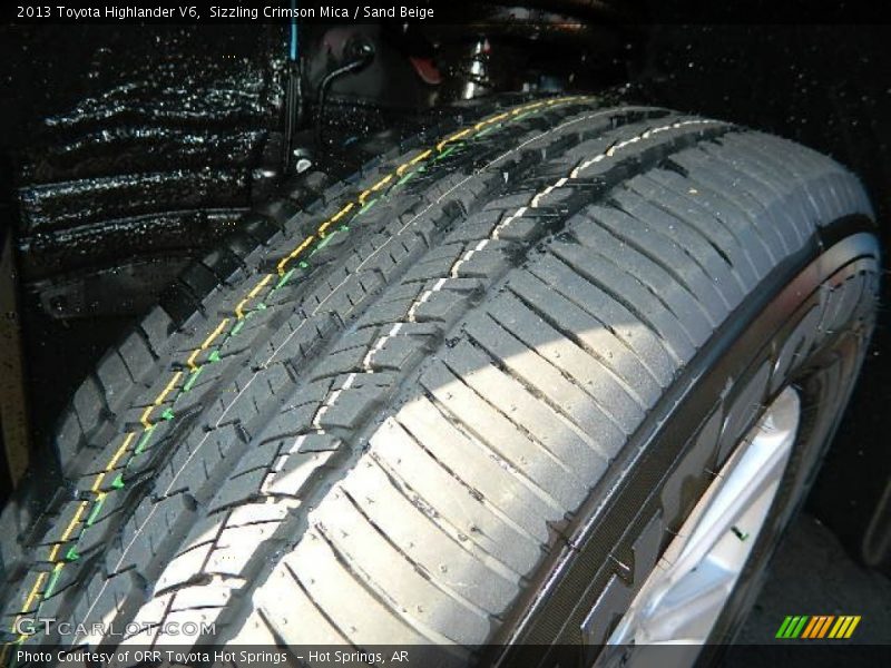 Sizzling Crimson Mica / Sand Beige 2013 Toyota Highlander V6