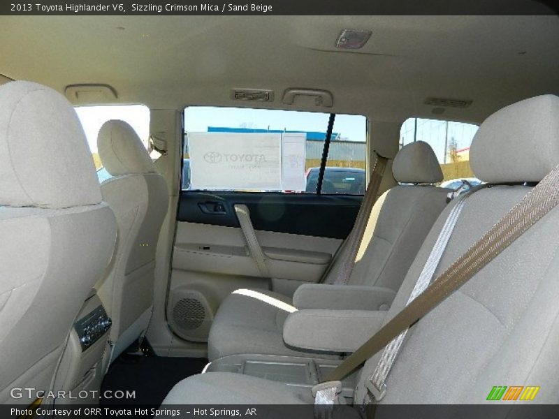 Sizzling Crimson Mica / Sand Beige 2013 Toyota Highlander V6