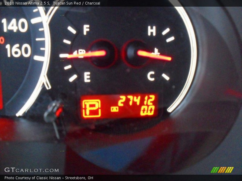 Tuscan Sun Red / Charcoal 2010 Nissan Altima 2.5 S