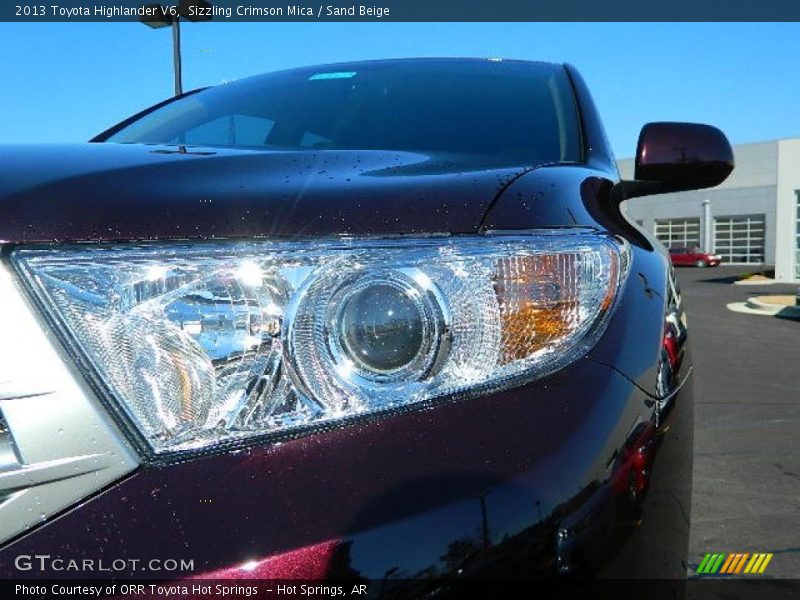 Sizzling Crimson Mica / Sand Beige 2013 Toyota Highlander V6