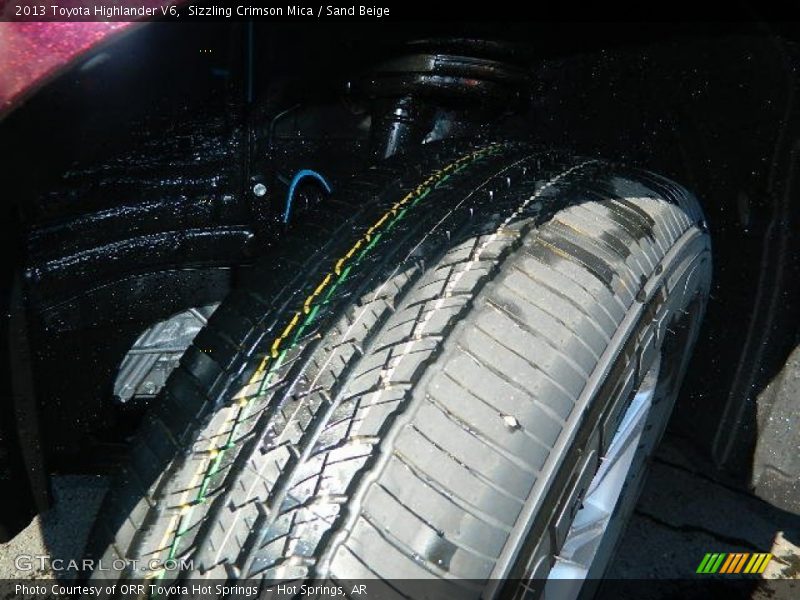 Sizzling Crimson Mica / Sand Beige 2013 Toyota Highlander V6
