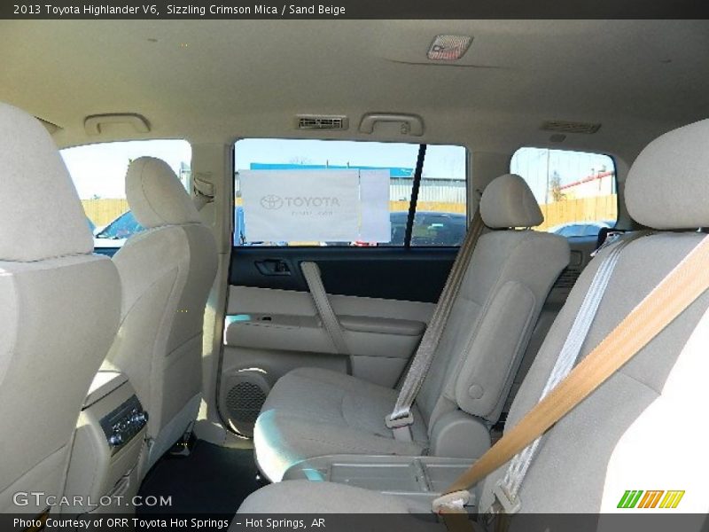 Sizzling Crimson Mica / Sand Beige 2013 Toyota Highlander V6