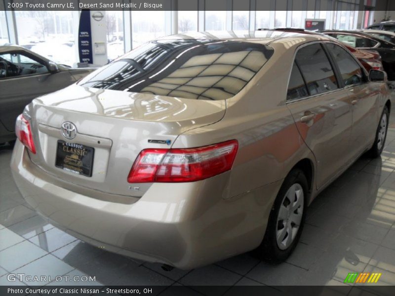 Desert Sand Metallic / Bisque 2009 Toyota Camry LE