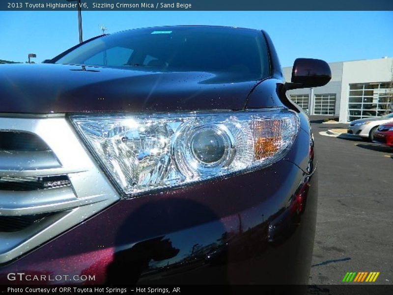 Sizzling Crimson Mica / Sand Beige 2013 Toyota Highlander V6