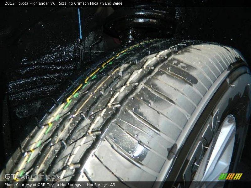 Sizzling Crimson Mica / Sand Beige 2013 Toyota Highlander V6