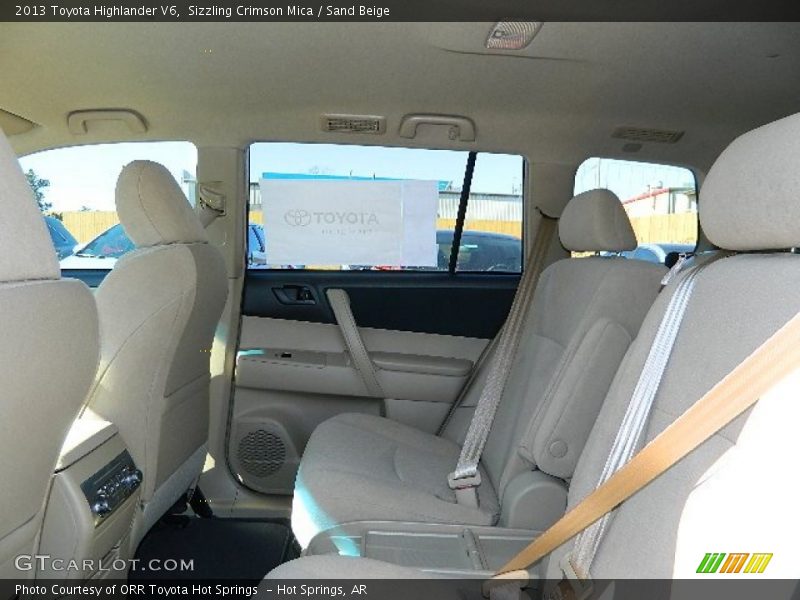 Sizzling Crimson Mica / Sand Beige 2013 Toyota Highlander V6