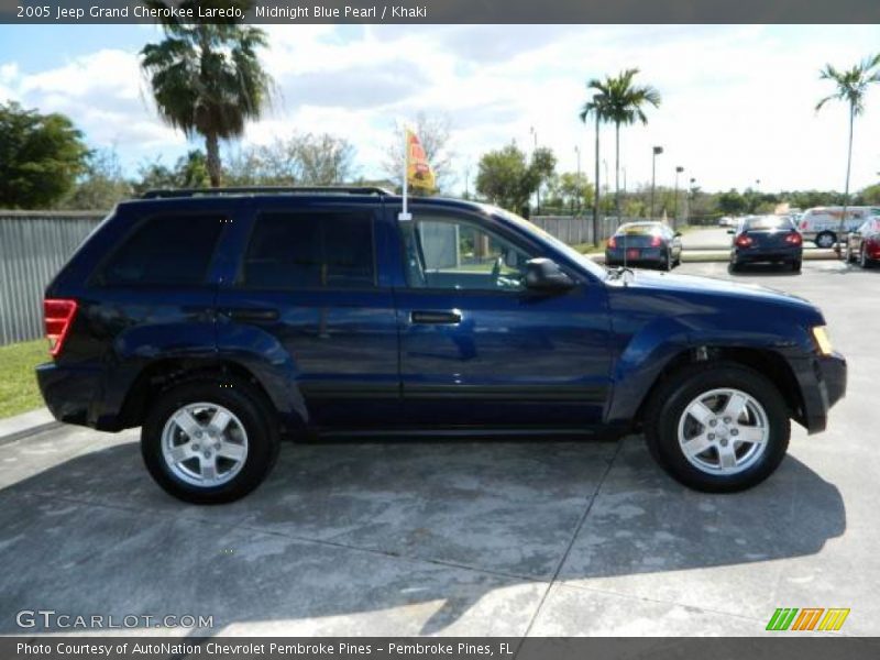 Midnight Blue Pearl / Khaki 2005 Jeep Grand Cherokee Laredo
