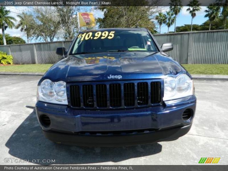 Midnight Blue Pearl / Khaki 2005 Jeep Grand Cherokee Laredo