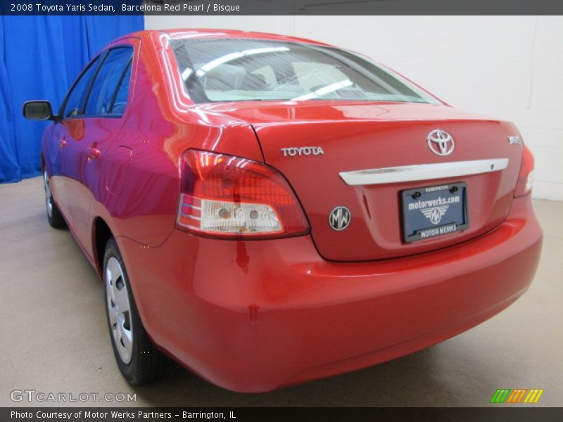 Barcelona Red Pearl / Bisque 2008 Toyota Yaris Sedan