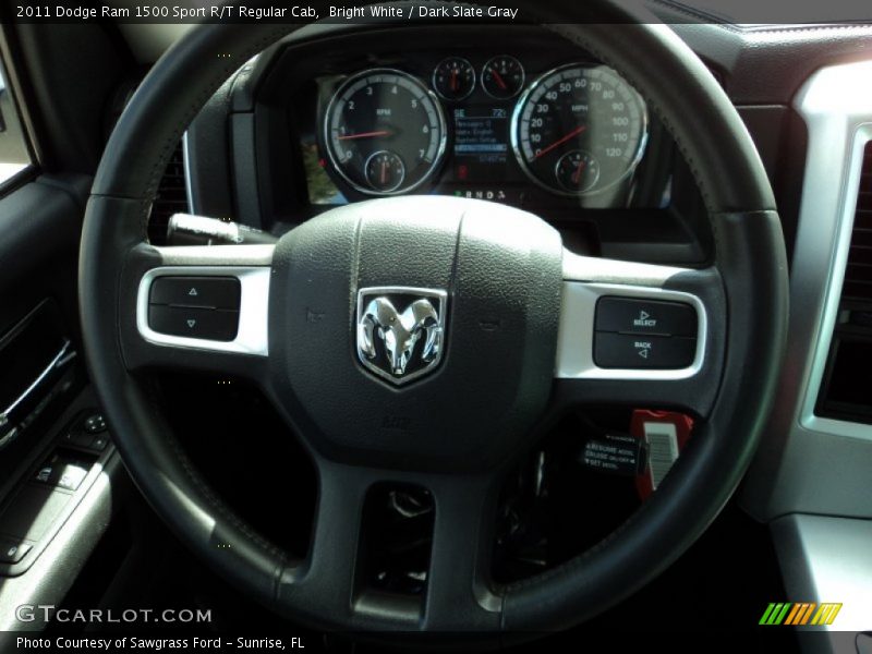 Bright White / Dark Slate Gray 2011 Dodge Ram 1500 Sport R/T Regular Cab
