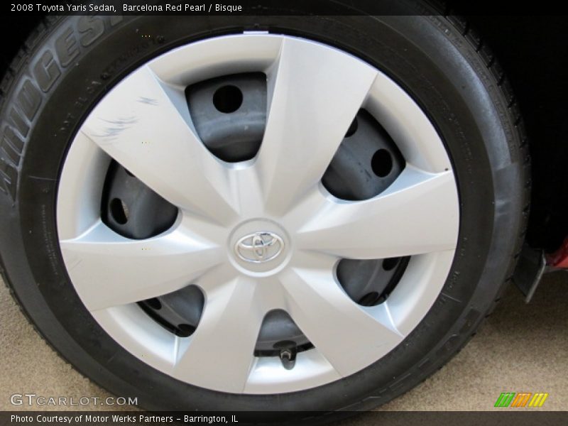 Barcelona Red Pearl / Bisque 2008 Toyota Yaris Sedan