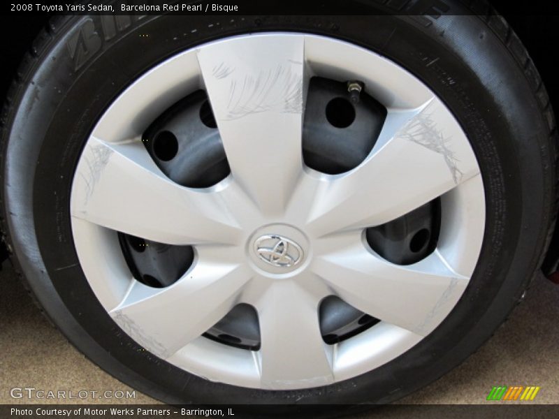 Barcelona Red Pearl / Bisque 2008 Toyota Yaris Sedan