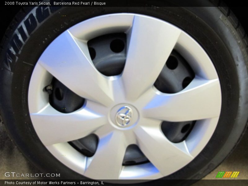 Barcelona Red Pearl / Bisque 2008 Toyota Yaris Sedan