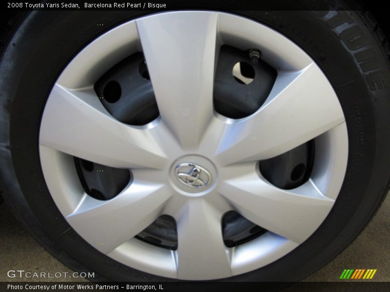 Barcelona Red Pearl / Bisque 2008 Toyota Yaris Sedan
