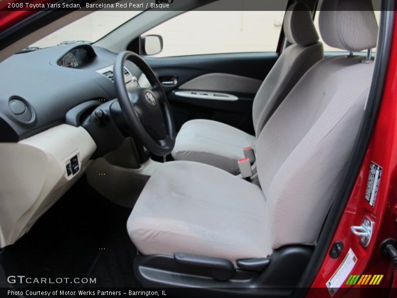 Barcelona Red Pearl / Bisque 2008 Toyota Yaris Sedan