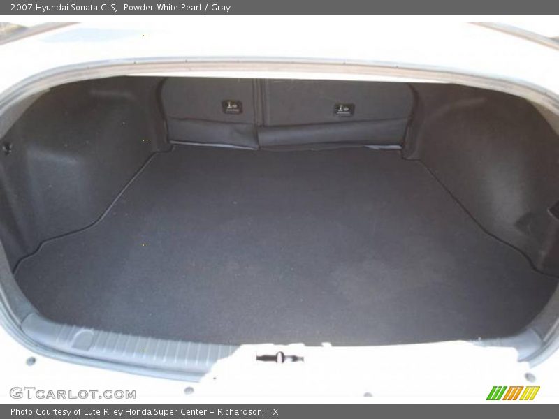 Powder White Pearl / Gray 2007 Hyundai Sonata GLS