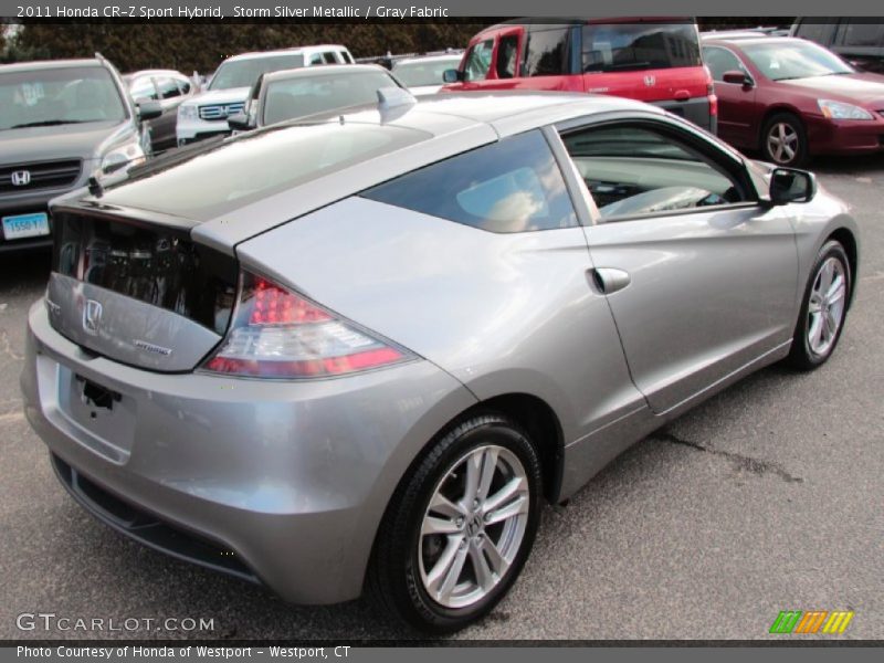 Storm Silver Metallic / Gray Fabric 2011 Honda CR-Z Sport Hybrid