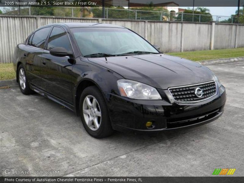 Super Black / Frost Gray 2005 Nissan Altima 2.5 S