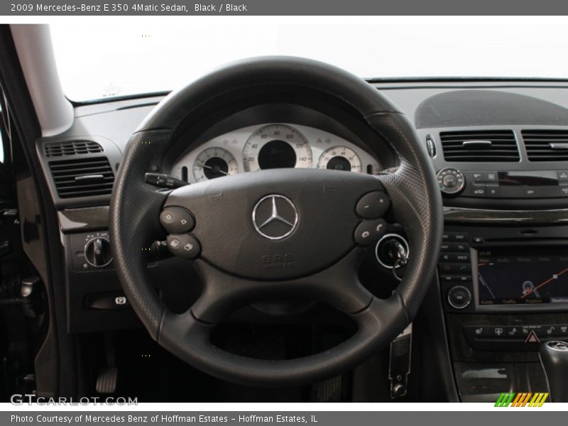 Black / Black 2009 Mercedes-Benz E 350 4Matic Sedan