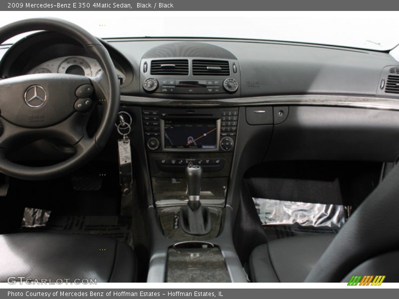 Black / Black 2009 Mercedes-Benz E 350 4Matic Sedan