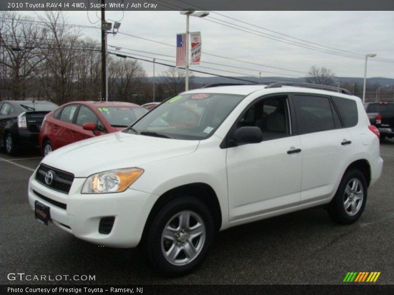 Super White / Ash Gray 2010 Toyota RAV4 I4 4WD