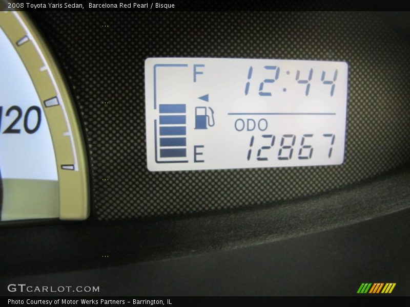 Barcelona Red Pearl / Bisque 2008 Toyota Yaris Sedan