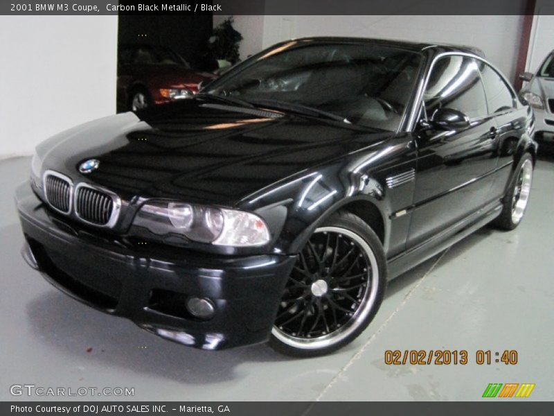 Carbon Black Metallic / Black 2001 BMW M3 Coupe