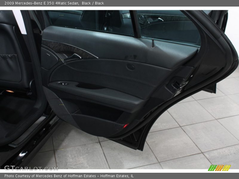 Black / Black 2009 Mercedes-Benz E 350 4Matic Sedan